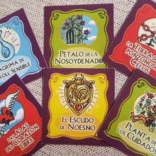 Cargar imagen en el visor de la galería, Detalle de fichas de juego cooperativo de Las Brujas de Farrabús Ekilikua