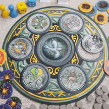 Cargar imagen en el visor de la galería, Detalle tablero juego Jembatán, parad la guerra. Ekilikuá