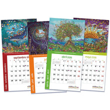 Cargar imagen en el visor de la galería, Interior calendario de pared 2026 Ekilikua