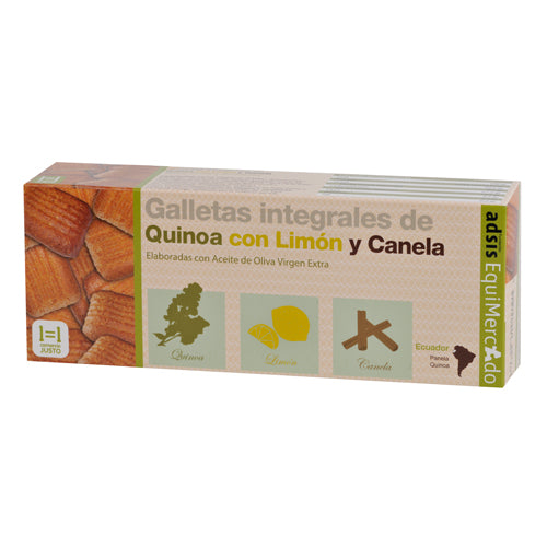 Galletas Quinoa Limón/Canela BIO y de Comercio Justo