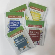 Cargar imagen en el visor de la galería, Cinco sobrecitos de té variados de Comercio Justo y ecológicos