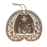 Belén estrella colgante terracota Bangladesh. Comercio Justo