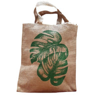 Bolsa de yute hoja