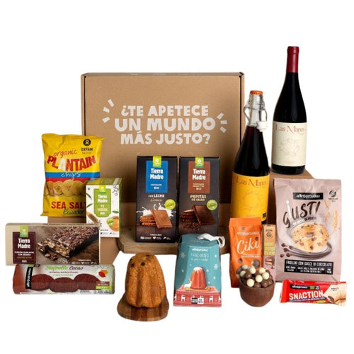 Cesta solidaria Cosmos de Comercio Justo