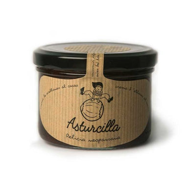 Asturcilla. Crema de avellanas al cacao. Tamaño entrañable