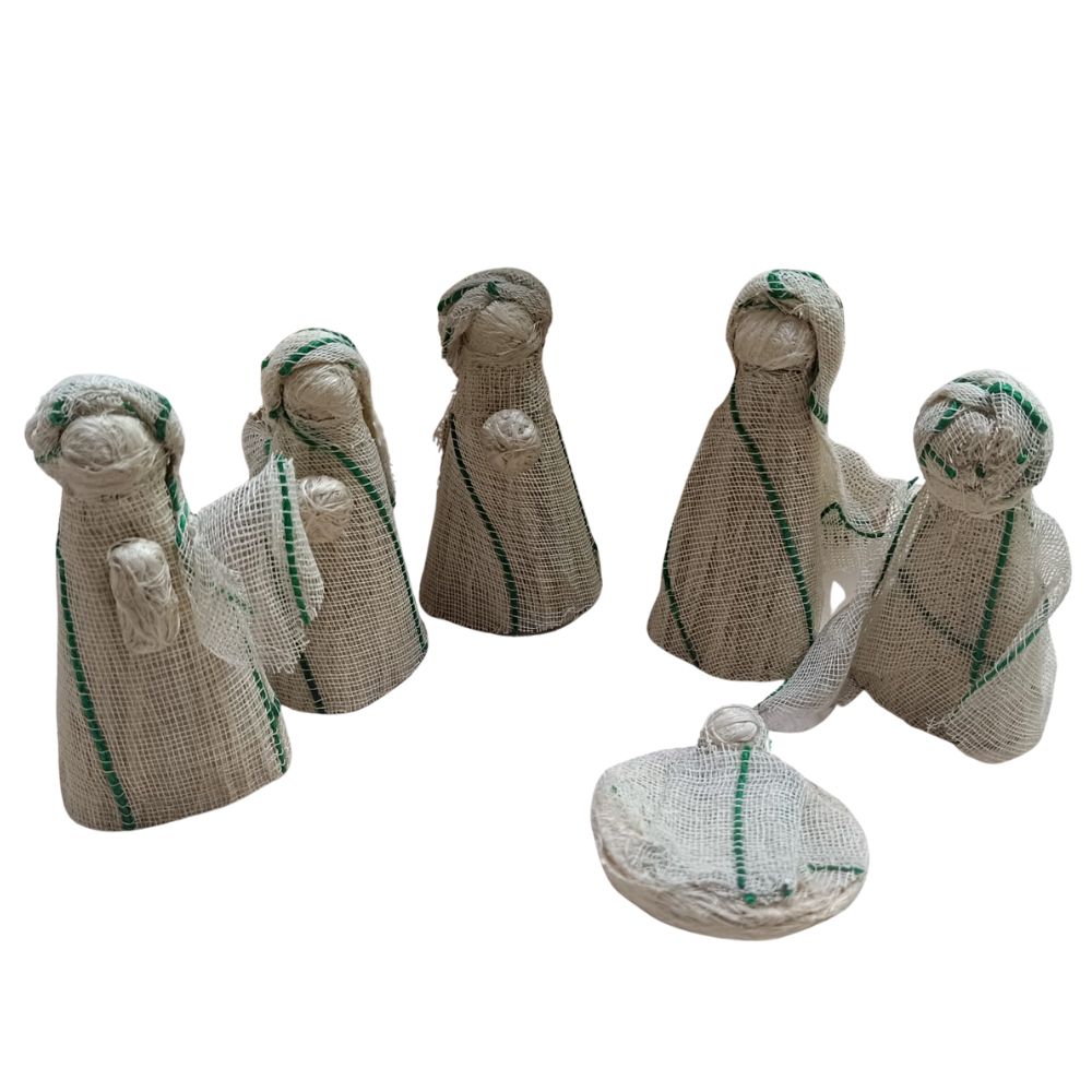 Belén hilo vede de Comercio Justo de Bangladesh.