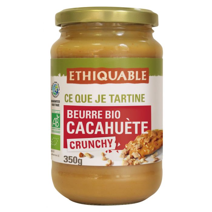 Crema de cacahuetes crunchy BIO