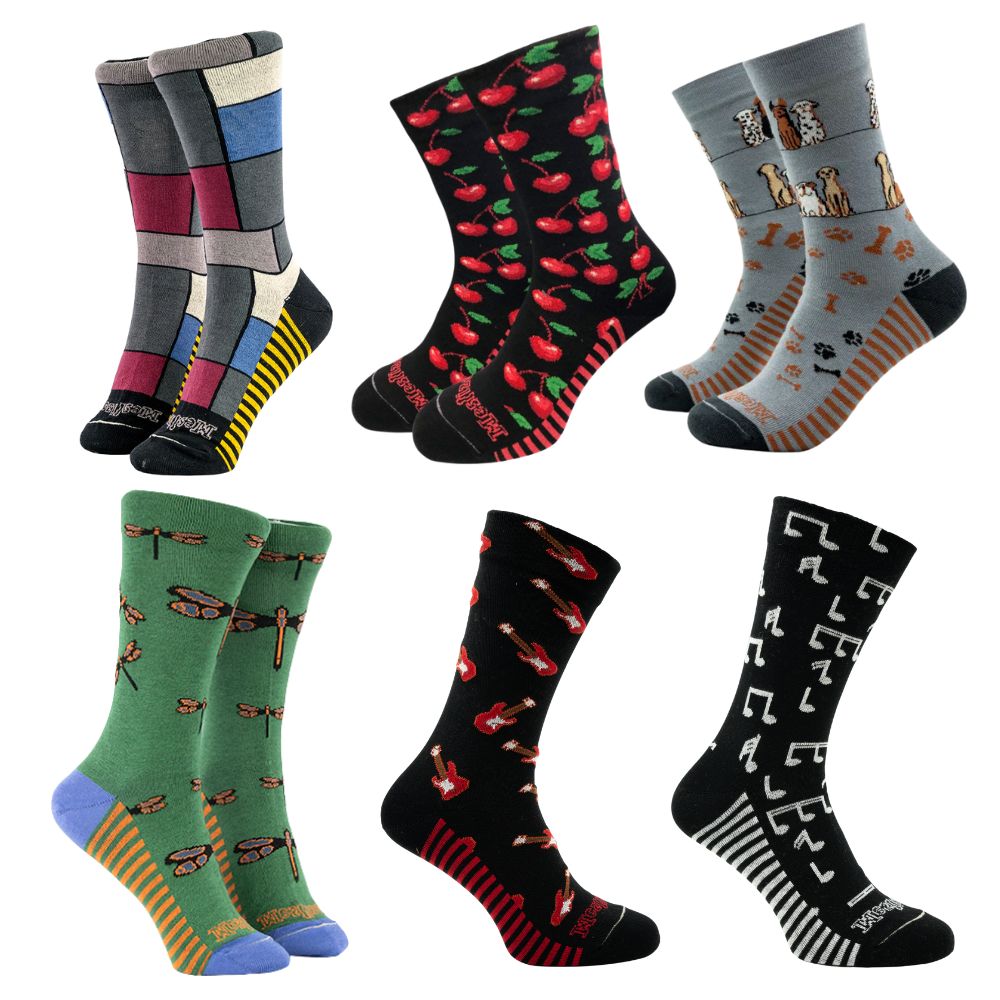 Calcetines Mestizaje de algodón ecológico. Diseños variados.