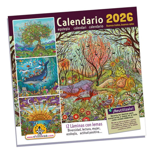 Calendario de pared 2026 Ekilikua