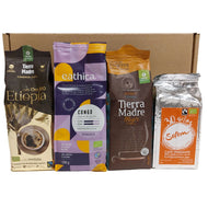 Cesta amantes del café. Selección de cafés gourmet ecológicos y de Comercio Justo