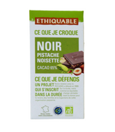 Chocolate 65% con Pistachos y Avellanas BIO y de Comercio Justo