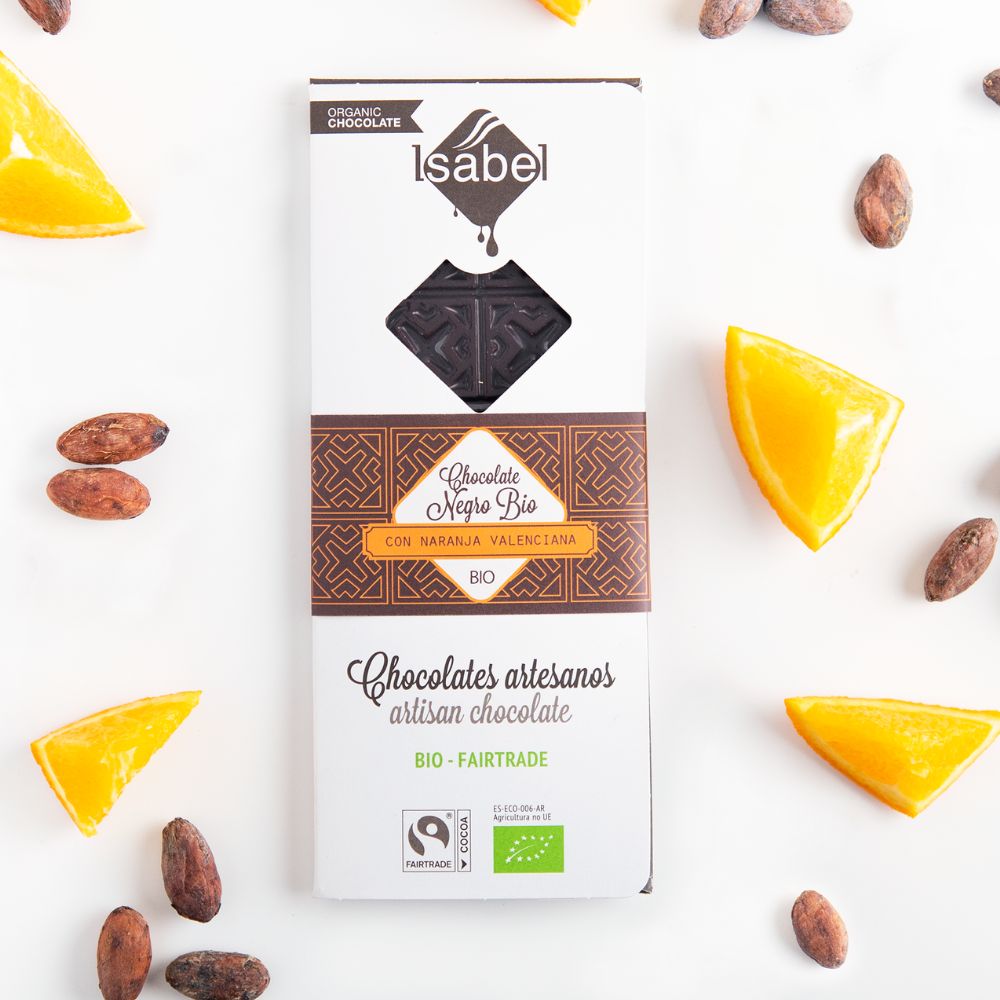 Chocolate negro con NARANJA VALENCIANA BIO