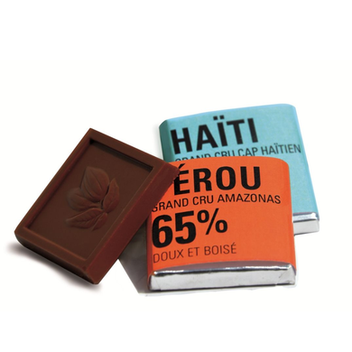 Chocolatitos negros Perú y Haití BIO y de Comercio Justo