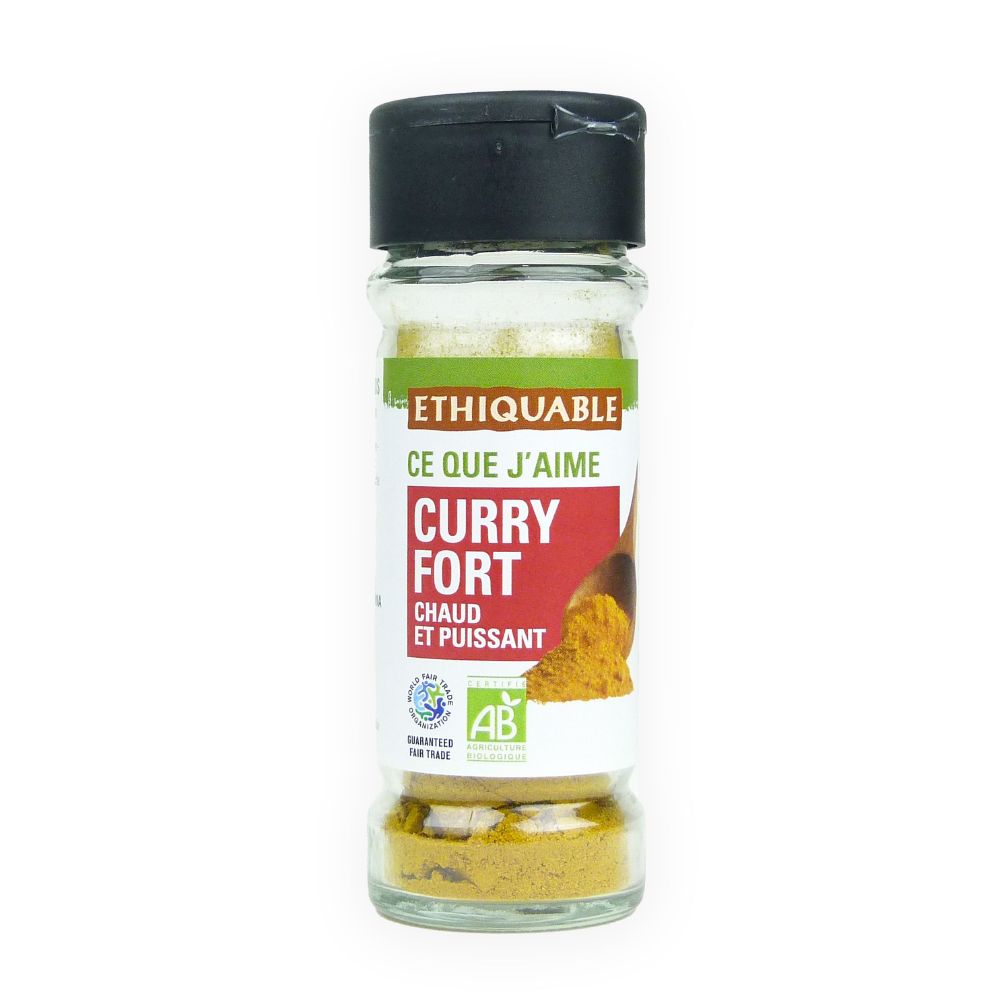 Frasco de curry fuerte BIO de Comercio Justo