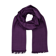 Original pañuelo morado y negro de comercio Justo. India