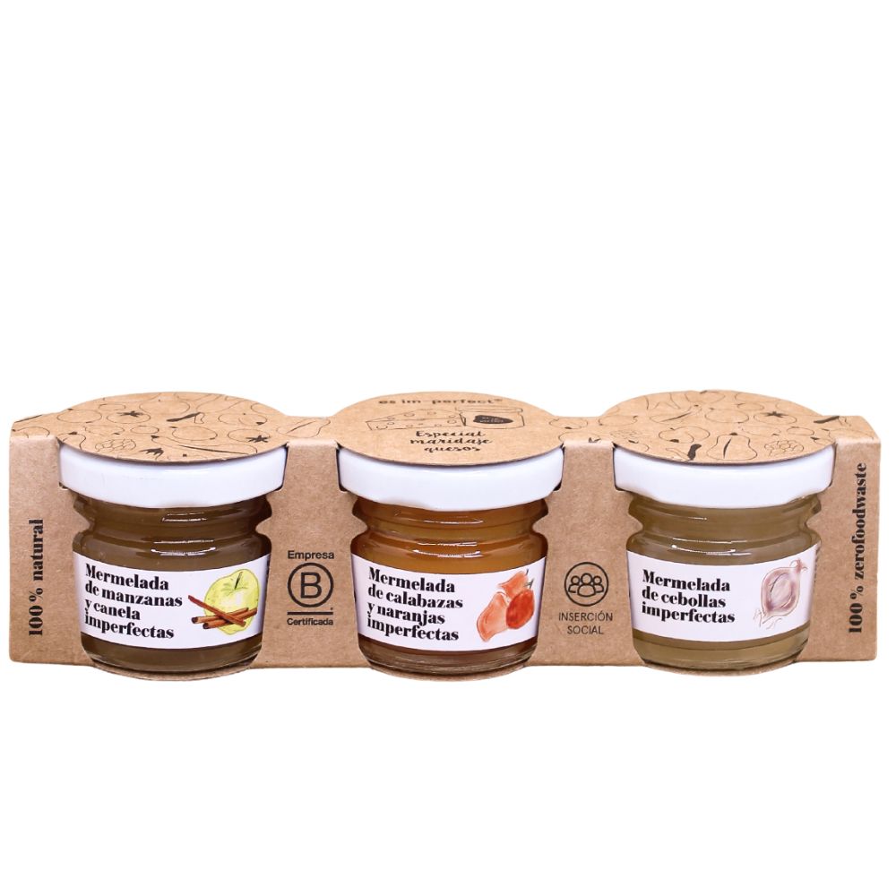 Pack de mermeladas imperfect ideales para maridar con queso