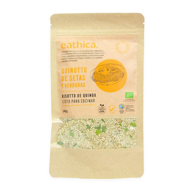 Quinotto de setas y verduras
