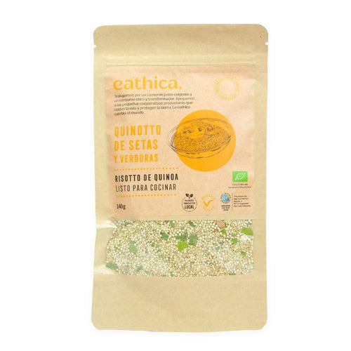 Quinotto de setas y verduras