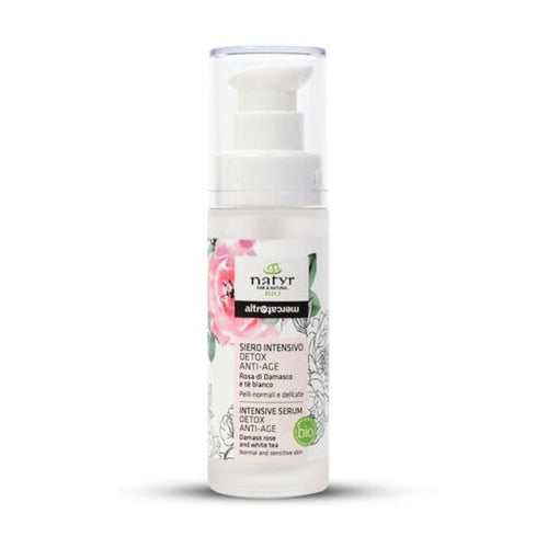 Serum detox antiaging de rosa de damasco BIO y de Comercio Justo