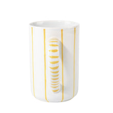 Cargar imagen en el visor de la galería, Detalle de la taza rayas amarillas Craft Link Vietnam Comercio Justo
