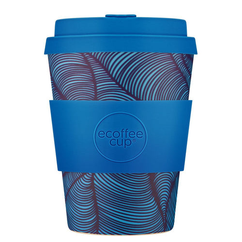 Vaso reutilizable azul Ecoffee