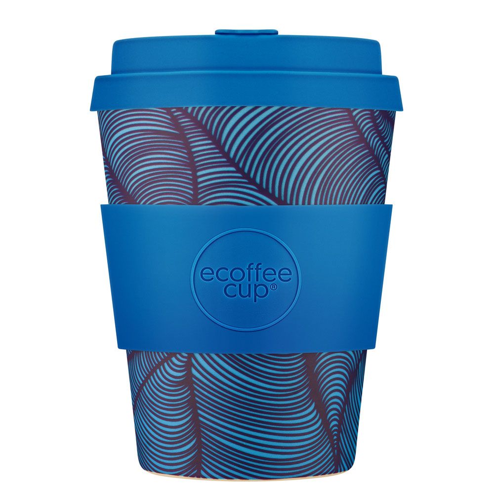 Vaso reutilizable azul Ecoffee