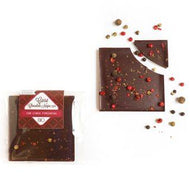 Carré chocolate negro y cinco pimientas BIO y de Comercio Justo