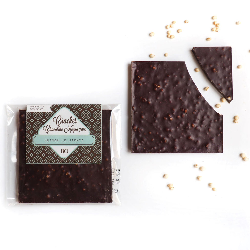 Cracker de chocolate negro BIO de Comercio Justo