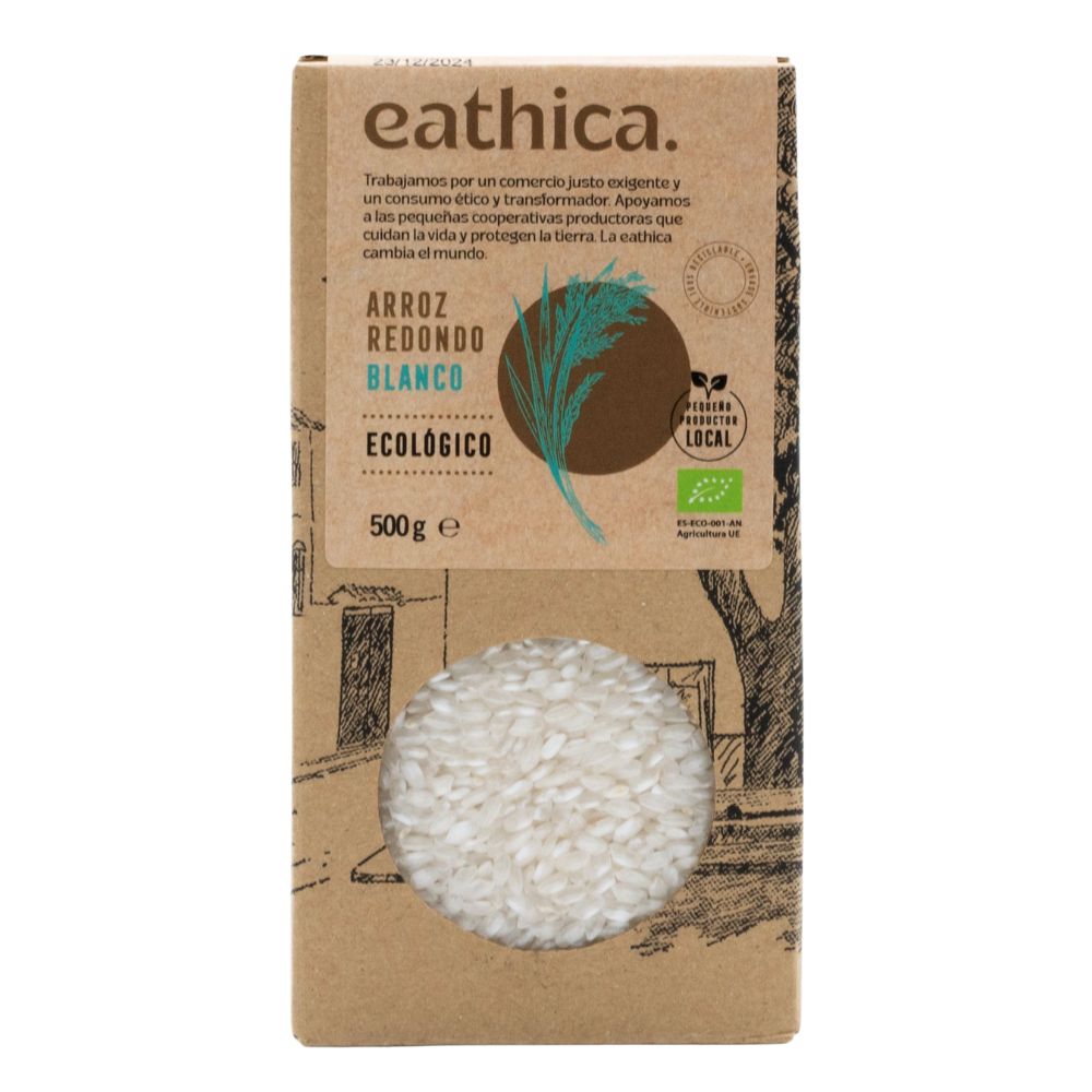 Arroz redondo blanco ecológico local Eathica