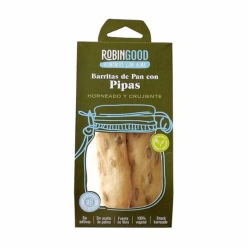 Palitos de pan con pipas en formato pequeño, Robin Good