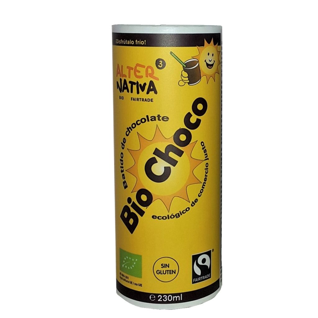 Batido de chocolate ecológico de Comercio Justo 