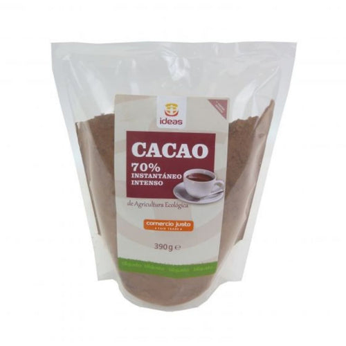 Cacao instantáneo intenso 70% de cacao. Comercio Justo