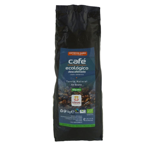 Café DESCAFEINADO BIO 1kg Grano de Comercio Justo