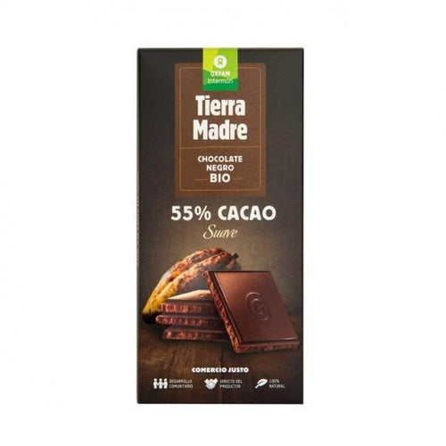 Tableta de chocolate de Comercio Justo, con un contenido de cacao del 55%