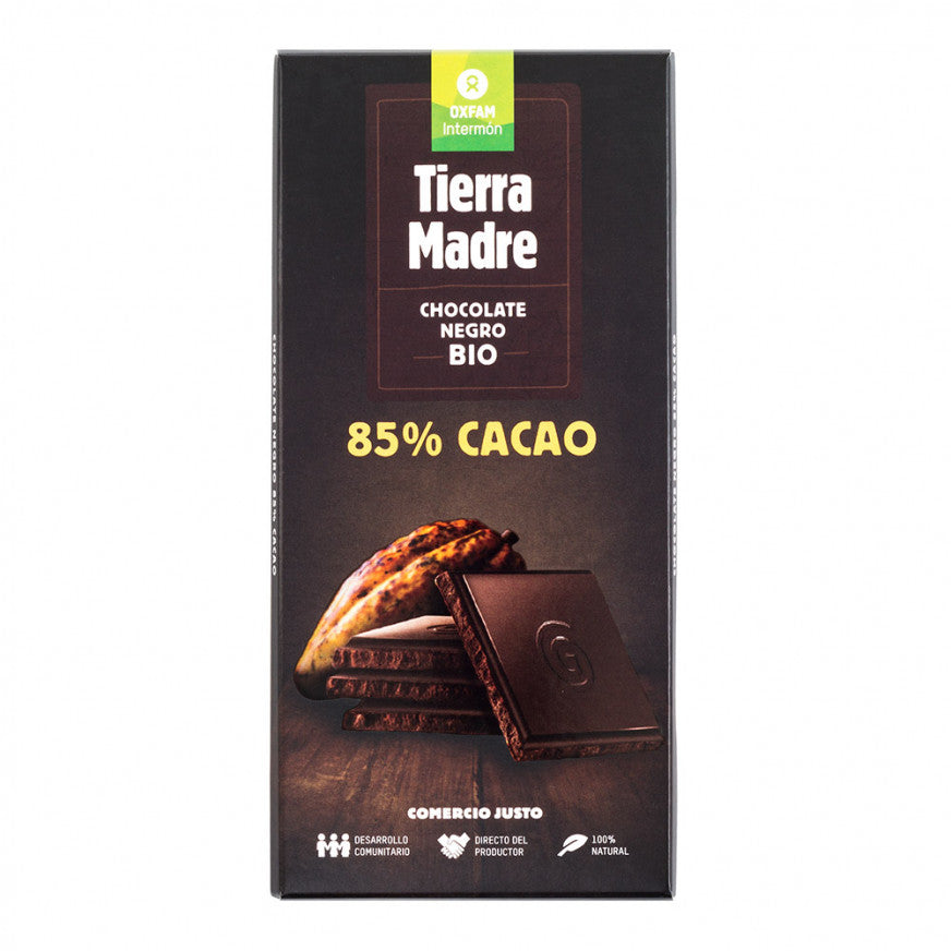 Chocolate negro 85% ecológico y de Comercio Justo