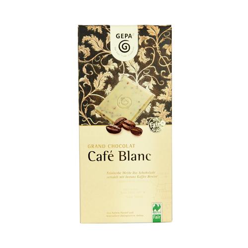 Chocolate Blanco con café BIO de Comercio Justo