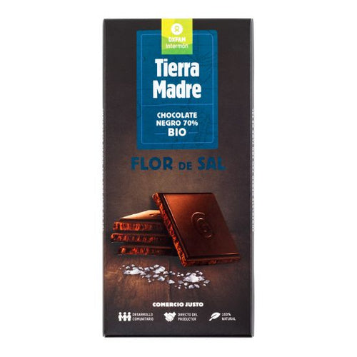 Chocolate negro FLOR DE SAL BIO de Comercio Justo