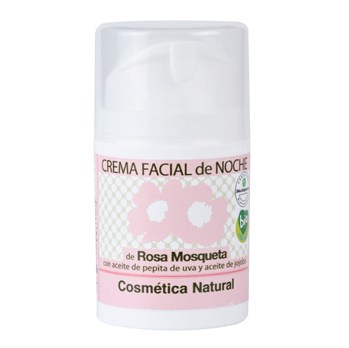 Crema facial de noche de rosa mosqueta de Comercio Justo