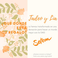 Tarjeta solidaria SETEM. ¿Dónde está tu regalo?