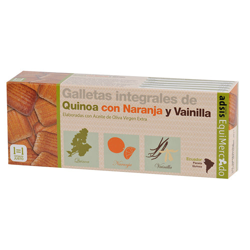 Paquete de galletas de Quinoa Naranja/Vainilla BIO