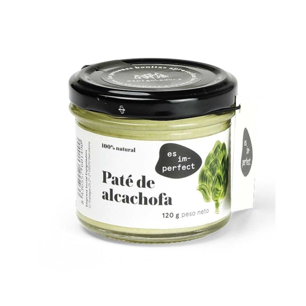 Paté vegetal de alcachofa, elaborado por la cooperativa Espigoladors