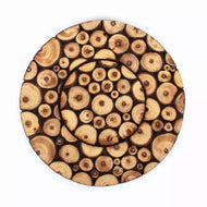 Salvamanteles de madera de mango. Comercio Justo
