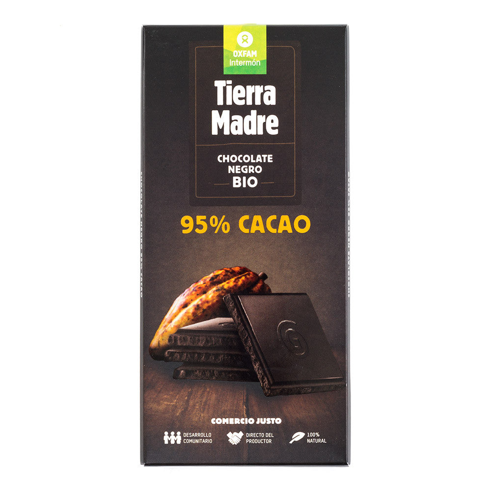 Chocolate 95% negro ecológico y de Comercio Justo