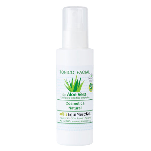 Frasco de tónico facial de aloe vera, de Comercio Justo