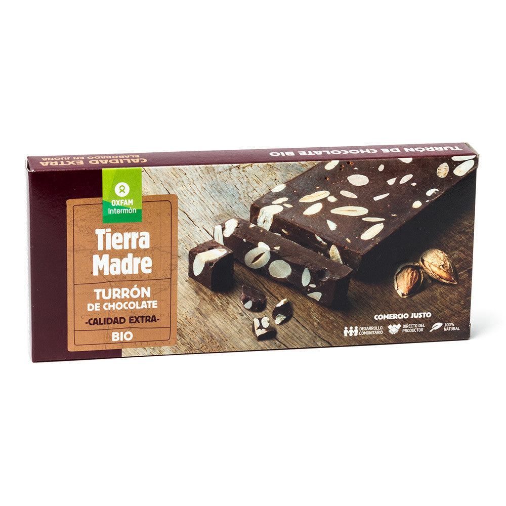 Turrón de chocolate ecológico y de Comercio Justo