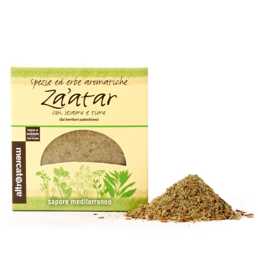 Zaatar. Mezcla de especias y hierbas aromáticas de Palestina. Comercio Justo